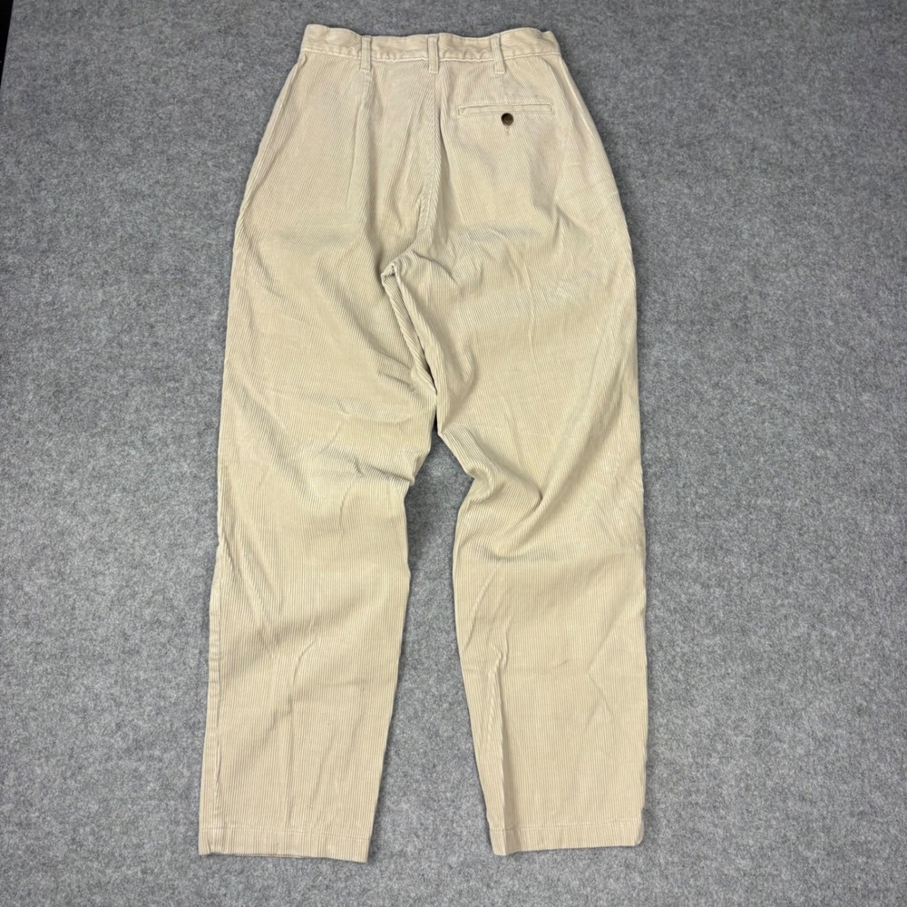 Dockers Women 6 Beige Corduroy Pants High Waisted Straight Leg Tan Cotton Blend